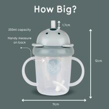 Tum Tum Baby Cup Art.287559 Grey Koala Baby sippy cup with straw for ages 6+ months, 200 ml