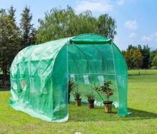 Šiltnamis tunelis sodui 6x3x2 m 18 m² metalinė konstrukcija UV plėvelė