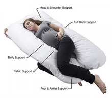 La Bebe™ Cushy Maternity Pillow Art.91911 Green 155x80cm