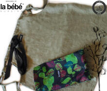 La bebe™ Mama Blouse Linen Art.2880 Universali palaidinė nėščioms moterims iš natūralaus lino, Moss green