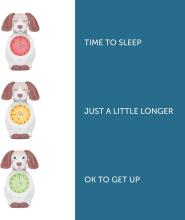 Zazu Kids Davy Dog Sleeptrainer Art.288269 Pink Miego treniruoklis vaikams su naktine šviesa