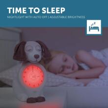Zazu Kids Davy Dog Sleeptrainer Art.288270 Green Miego treniruoklis vaikams su naktine šviesa