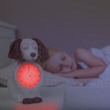 Zazu Kids Davy Dog Sleeptrainer Art.288271 Taupe Miego treniruoklis vaikams su naktine šviesa