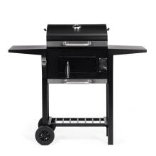Charcoal garden grill with lid, adjustable grate, thermometer and ash collector, MultiGarden