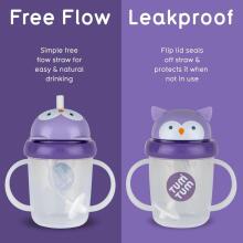 Tum Tum Baby Cup Art.288462 Olivia Owl Baby sippy cup with straw for ages 6+ months, 200 ml