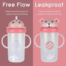 Tum Tum Baby Cup Art.288465 Bear Baby sippy cup with straw for ages 6+ months, 300 ml