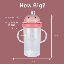 Tum Tum Baby Cup Art.288478 Panda Baby sippy cup with straw for ages 6+ months, 300 ml