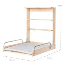 Roba Style Wall Changing Shelf  Art.288485 White persirengimo stalas (montuojamas ant sienos)