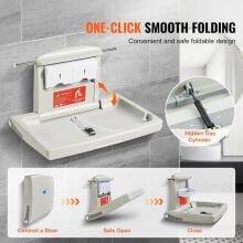 Kidsworld Removable Changing Table  Art.288487 White persirengimo stalas (montuojamas ant sienos)