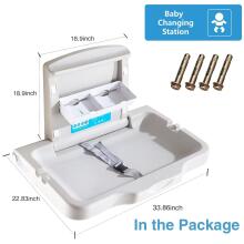 Kidsworld Removable Changing Table  Art.288488 White persirengimo stalas (montuojamas ant sienos)