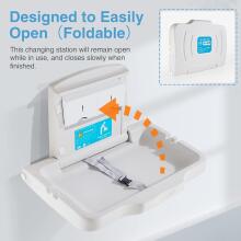 Kidsworld Removable Changing Table  Art.288488 White persirengimo stalas (montuojamas ant sienos)