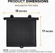 La Bebe™ Basics Rullo Art.BBZ12 Car sunshade 1 psc 45x50cm