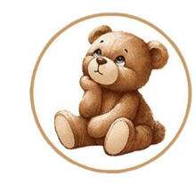 Cover set - 2 pcs - 120x90, 40x60  - a PENSIVE  BEAR