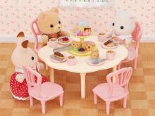 Sylvanian Coffee and Cake Set Art.5742 Kavos ir pyrago rinkinys – lėlių namelio baldai
