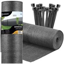 Shade mesh light anthracite 140 GSM 1.5 x 10 m SN0070