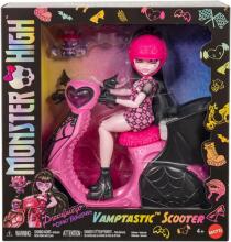 Monster High Drakulaura – „Scare-Cruiser“ paspirtukas su Count Fabulous