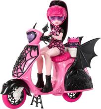 Monster High Drakulaura – „Scare-Cruiser“ paspirtukas su Count Fabulous