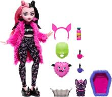 Monster High Creepover Party – Drakulaura lėlė su Count Fabulous ir pižamų vakarėlio aksesuarais
