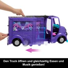 Monster High Drakulaura Fangtastic Food Truck – 2 viename scena ir virtuvė