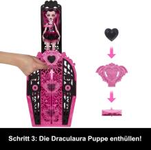 Monster High Skulltimate Secrets – Monster Mysteries Drakulaura spintos rinkinys (19+ staigmenų)