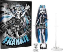 Monster High Reel Drama – Franki Stein nespalvota kolekcinė lėlė su plakatu