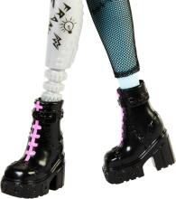 Monster High Franki Stein lėlė – džinsinis stilius su Watzie ir aksesuarais