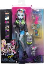 Monster High Franki Stein lėlė – džinsinis stilius su Watzie ir aksesuarais