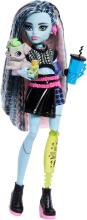 Monster High Franki Stein lėlė – trumpas megztinis, odinis sijonas ir Watzie