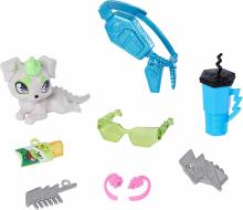 Monster High Franki Stein lėlė – trumpas megztinis, odinis sijonas ir Watzie