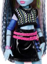 Monster High Franki Stein lėlė – trumpas megztinis, odinis sijonas ir Watzie
