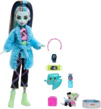 Monster High Creepover Party – Franki Stein pižamos stilius su Watzie ir aksesuarais