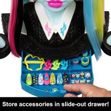 Monster High Franki Stein šukuosen galva – kūrybiniam žaidimui