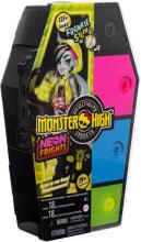 Monster High Skulltimate Secrets – Neon Frights Franki Stein su šviečiančiais aksesuarais