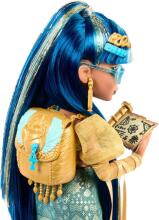 Monster High Cleo De Nile lėlė – karališkas auksinis stilius su Hissette
