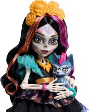 Monster High Skelita Calaveras lėlė – spalvingas papel picado stilius