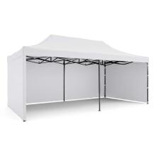 Sodo paviljonas 3 sienos 3 x 6m baltas plonas