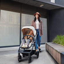 KinderKraft Newly 3 in1 Art.222812 Beige Universalus 3 viename vežimėlis + automobilinė kėdutė