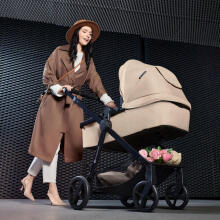KinderKraft Newly 3 in1 Art.222812 Beige Universalus 3 viename vežimėlis + automobilinė kėdutė