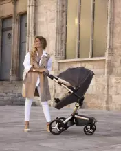 Mima Xari Max Art.290219 Black/Snow White Exclusive set: stroller unit, chassis and carrycot