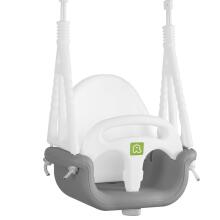 3-in-1 kibiras supynės Ricokids pilkai-baltos