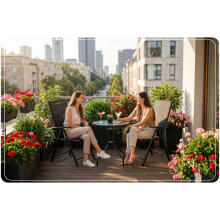 Sofotel SO-983 Sulankstomų Sodo Kėdžių Rinkinys 2 Juodos