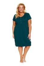 Doctornap  Cotton Night Dress Art.4348 Emerald   medvilniniai naktiniai marškiniai nėščioms moterims / mityba