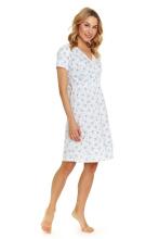 Doctornap  Cotton Night Dress Art.TCB.9394.BLUE_FLOWERS.S.01   Хлопковая ночная рубашка для беременных/кормления