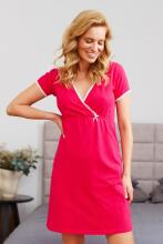 Doctornap  Cotton Night Dress Art.TCB.5160.VIVA_MAGENTA Cotton nightgown for pregnant/nursing