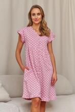Doctornap  Cotton Night Dress Art.TCB.7455.HEARTS.S.01  Хлопковая ночная рубашка для беременных/кормления