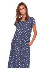 Doctornap  Cotton Night Dress Art.TM.4119.DEEP_BLUE Хлопковая ночная рубашка для беременных/кормления