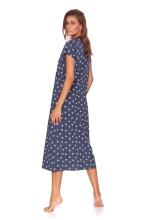 Doctornap  Cotton Night Dress Art.TM.4119.DEEP_BLUE Хлопковая ночная рубашка для беременных/кормления
