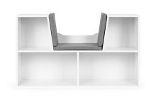 Children's bookshelf cabinet with seat and bench, ECOTOYS