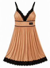 La Bebe™ Nursing Cotton Mia Art.136123 Warm Caramel Nursing Night dress