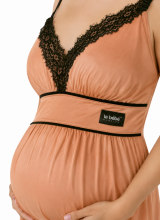 La Bebe™ Nursing Cotton Mia Art.136123 Warm Caramel Nursing Night dress